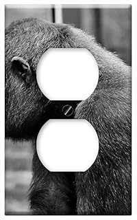 Switch Plate Outlet Cover - Gorilla Child Separation Pain Sad Farewell Animal