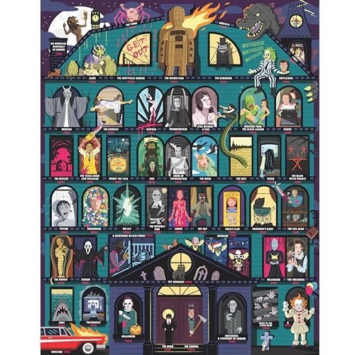 50 Must-Watch Scary Movies Bucket List 1000-piece Puzzle