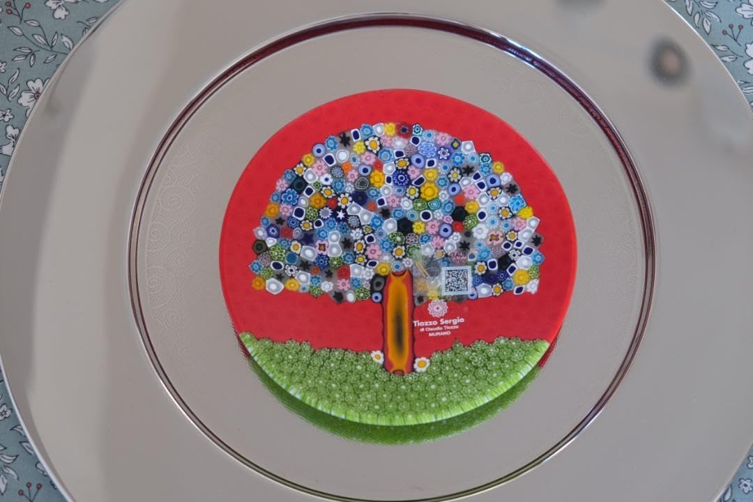 ベネチアングラス ミルフィオリ プレート ムリーニ 江波冨士子 田子美紀