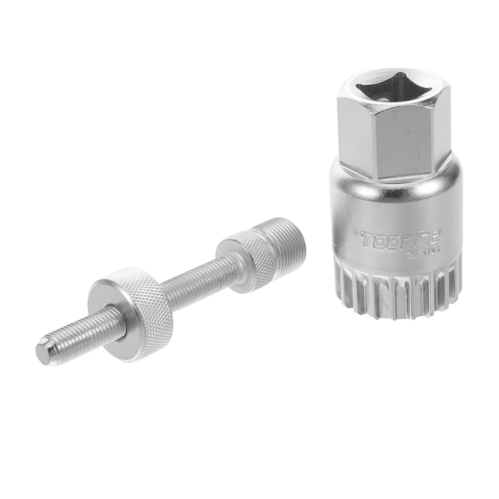 Mikikit 1 Set Multifunctional Bike Spline Sleeve Tool with Drop Device Bicycle Bottom Bracket Remover for Mountain and Road Bikes Durable and Reliable Maintenance