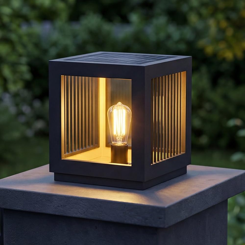 Lámparas para porches que eliminan zonas oscuras con iluminación LED y vidrio transparente