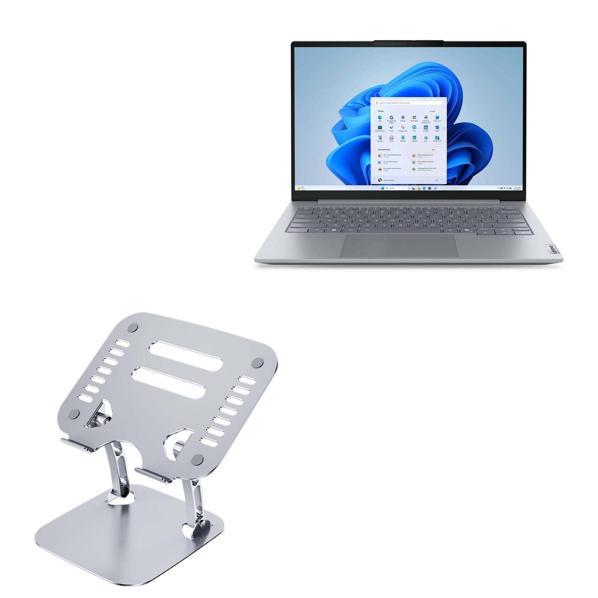 BoxWave Stand and Mount Compatible with Lenovo Lenovo 14" ThinkBook 14 G8 IAL Laptop - Executive VersaView Laptop Stand, Ergonomic Adjustable Viewing