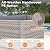 MAISON BACKYARDS 6-Seat Modular Patio Furniture Set – Outdoor Wicker Sectional Sofa with Thick 4? Cushions, Dual-Strand PE Rattan, Rust-Resistant 18 mm Steel Frame, Backyard Garden Deck Lounge,Gray