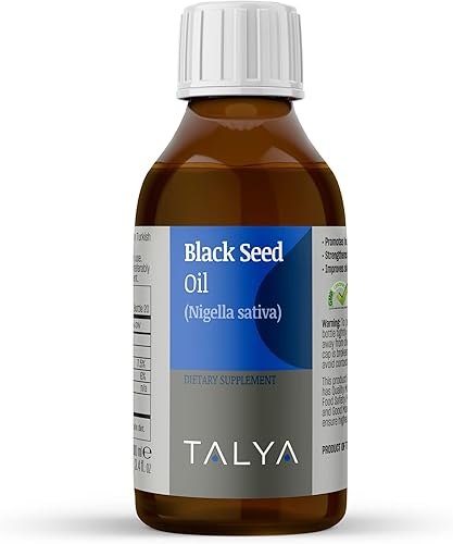 Miniatura 5 de TALYA Aceite de semilla negra, 3.4 onzas líquidas, aceite de semilla negra líquida, suplemento dietético, apoyo inmunológico, alta timoquinona,