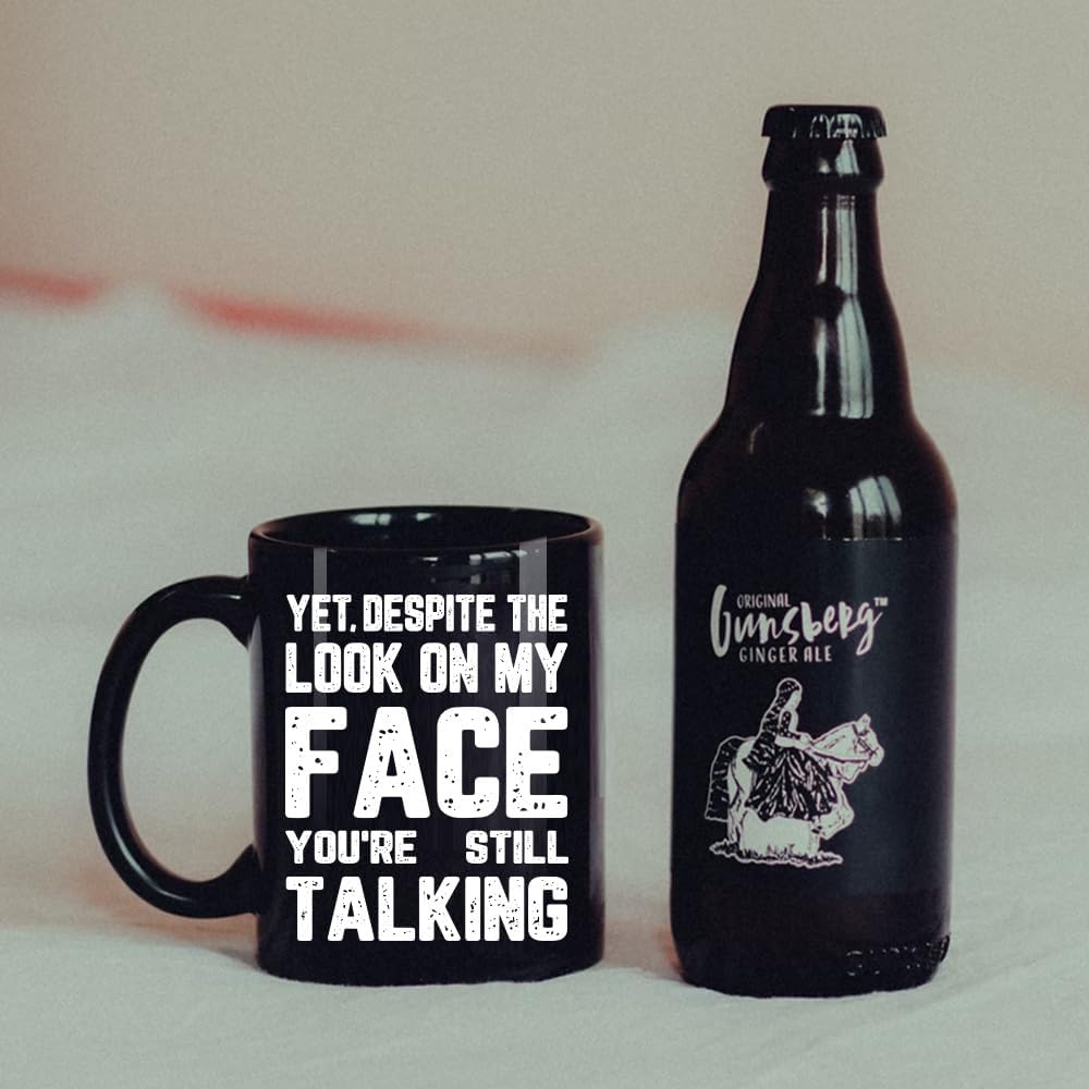 FALJIOK Yet Despite the Look on My Face Mug, Funny Work Office Gifts Mug Gift for Boss Coworker Colleague Manger, Funny Birthday Sarcastic Work Gift for Employee Men BFF Friends, White - Image 3