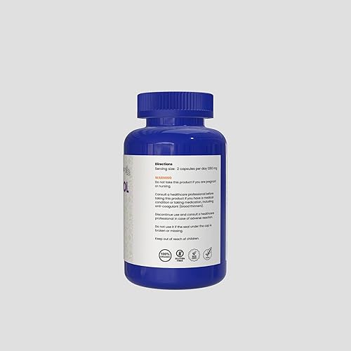 Miniatura 6 de Resveratrol benéfico orgánico 100% puro, 120 cápsulas, antioxidantes y trans-resveratrol, promueve el antienvejecimiento, el apoyo cardiovascular,