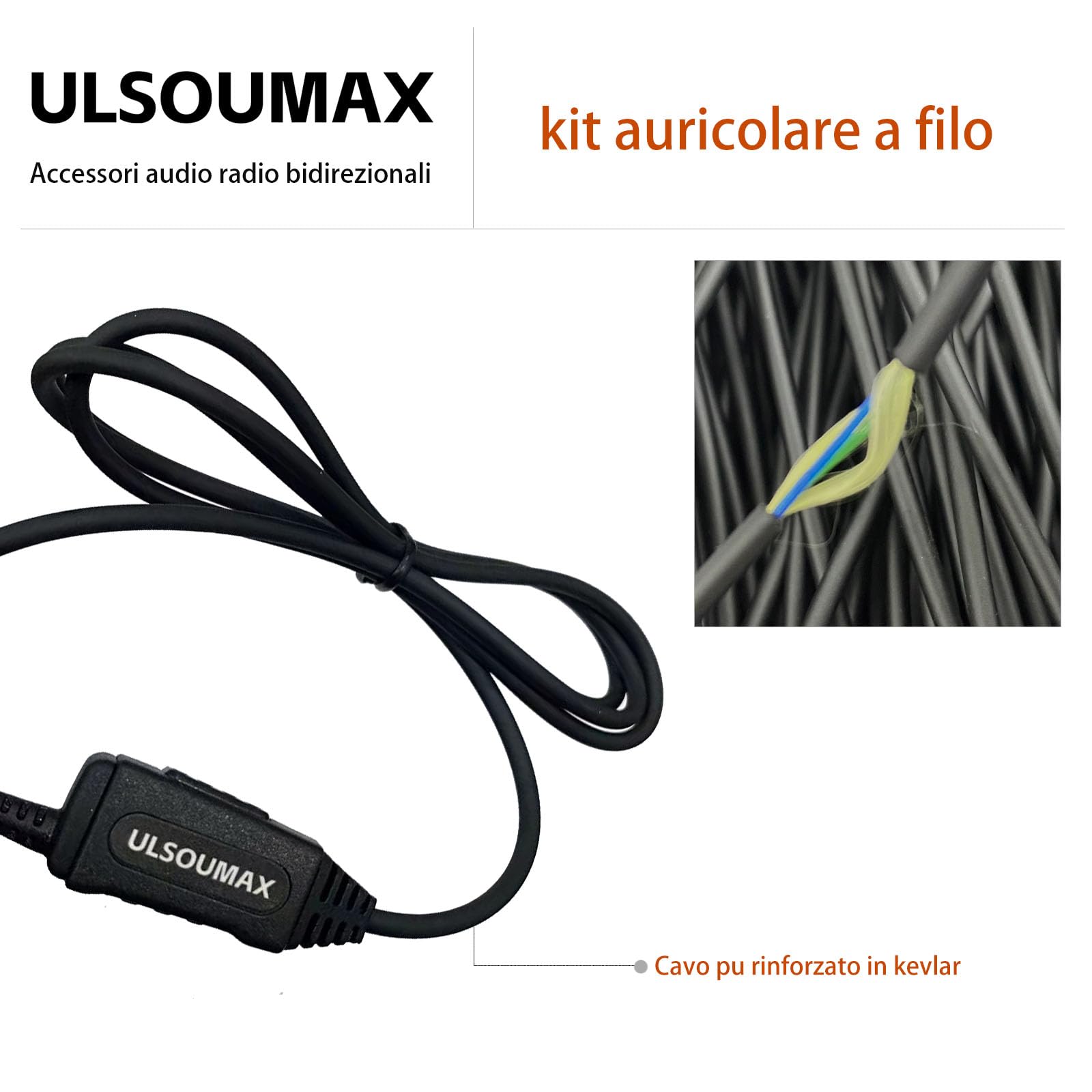 Auricolare Motorola A Forma Di C Con Microfono E PTT | Compatibile Con SL300, SL1600, SL2600 E Altri Modelli | Ideale Per Lavoro E Outdoor - Foto 3