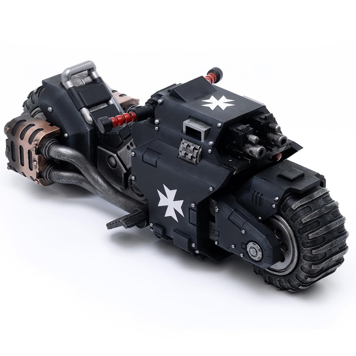 JOYTOY Warhammer 40K 1/18 Action Figure Black Templars Outriders Joy Toy Figures, 3 pouces (L x l) x 1,9 pouce (H) - Échelle 1/18