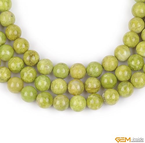 Miniatura 579 de GEM-Inside - Cuentas sueltas de piedra de lava negra natural de 0.315 in para hacer joyas, 15 pulgadas Cordierita de grado A