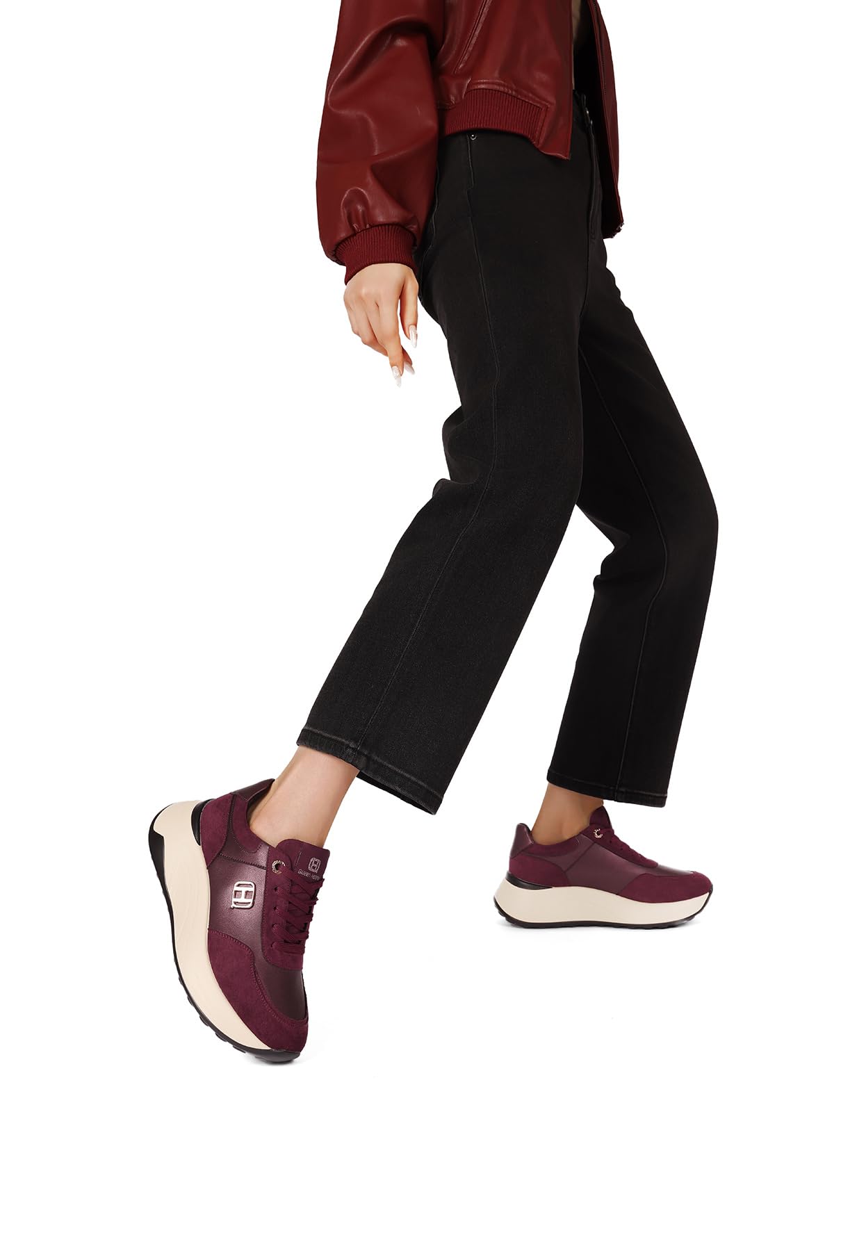 QUEEN HELENA Scarpe da Ginnastica Platform Sneakers Donna X35-29