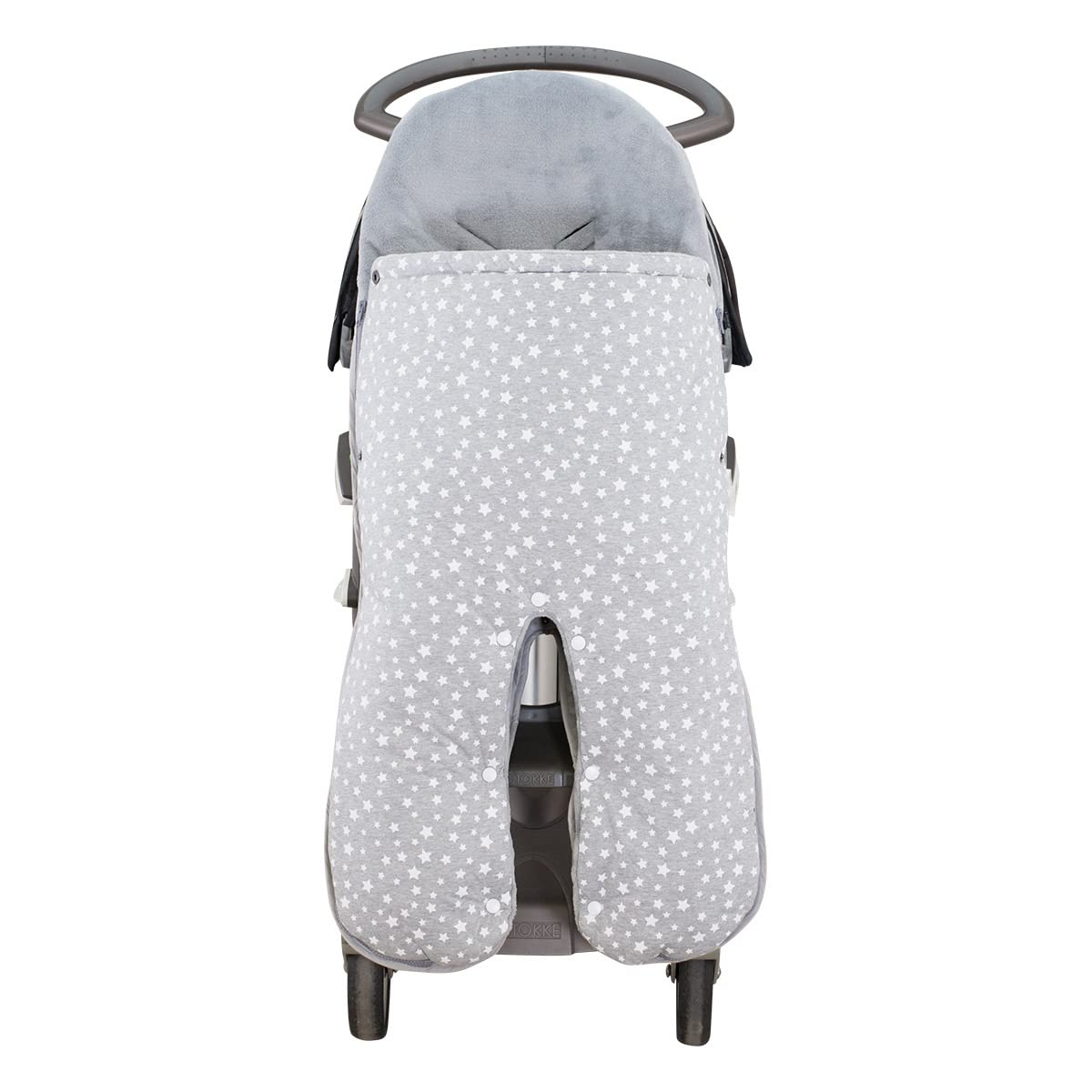 JYOKO KIDS Saco para cochecito compatible con Stokke, cam cubo, Quiny mood (WHITE STAR, POLAR)