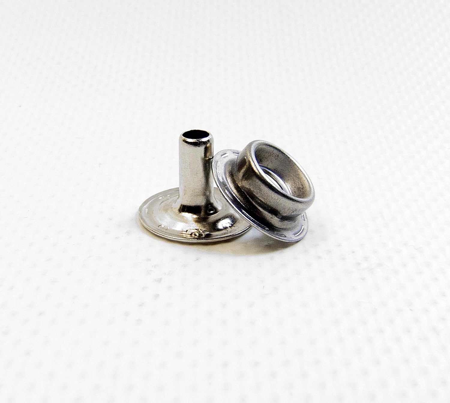 Snap Stud & Eyelet, Eyelet Has 3/8" Long Post for Leather, Carpet or Thick Fabrics (100 Piece Set)