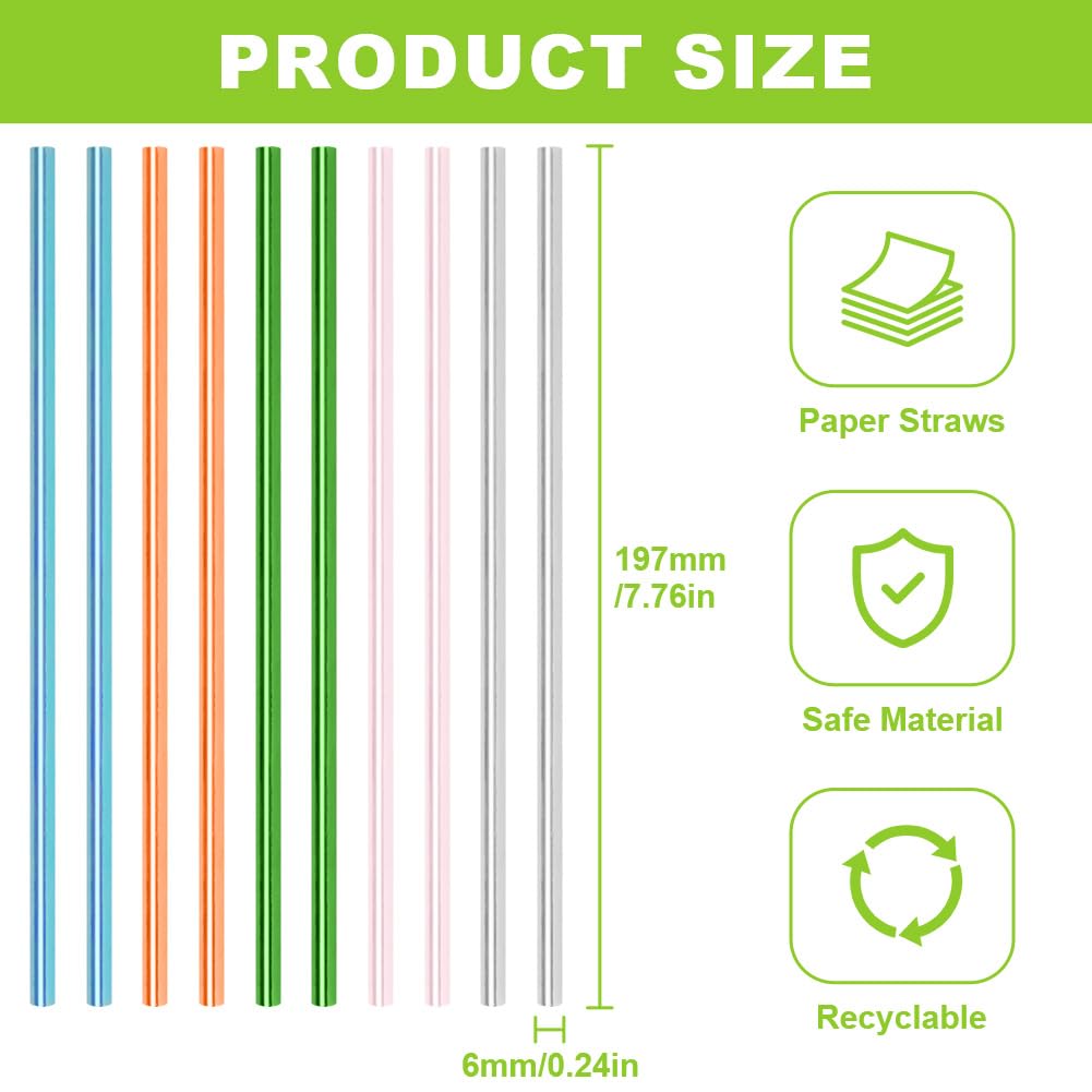 Lot De 4 Pailles à Cocktail Réutilisables, Paille Télescopique En Acier