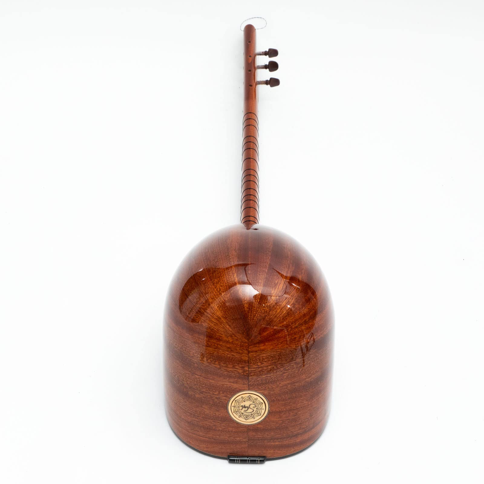 Saz Baglama Türkisches Instrument mit kurzem Hals, spezielles Mahagoniholz mit Ebenholzheringen, handgefertigtes Saiteninstrument