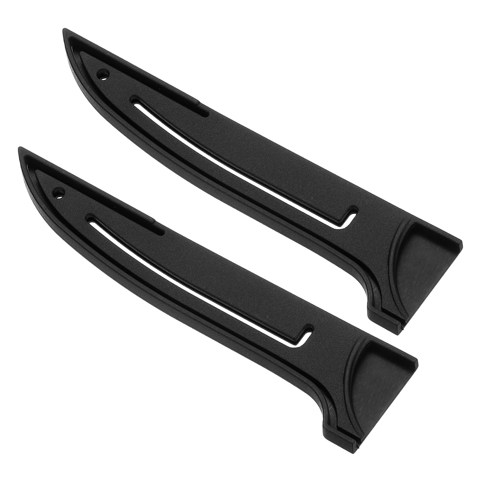 sourcing map 2 Pack PP Safety Knife Cover Sleeves, Blade Edge Guards Protector, Universal Blade Sheath for 6" Boning Knife, Black