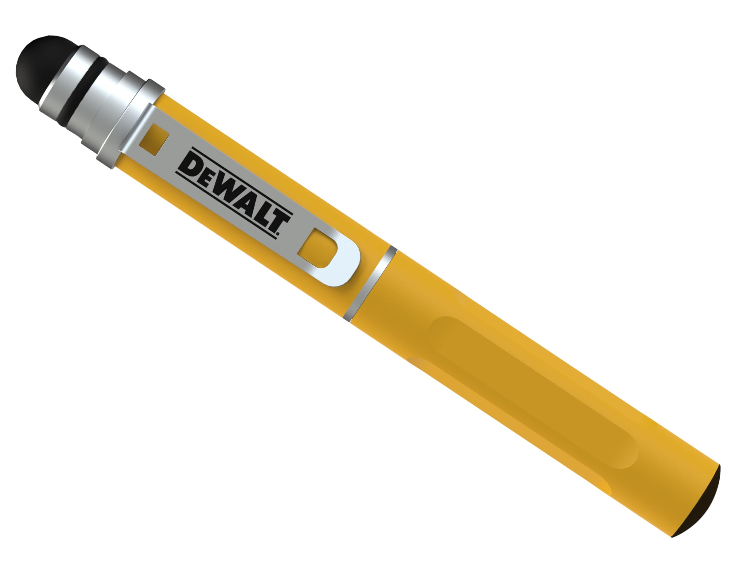 DeWALT La penna stilo tascabile 3 in 1 funziona con chioschi digitali, telefoni e tablet, mentre la punta del rubinetto in nylon è adatta alla tastiera