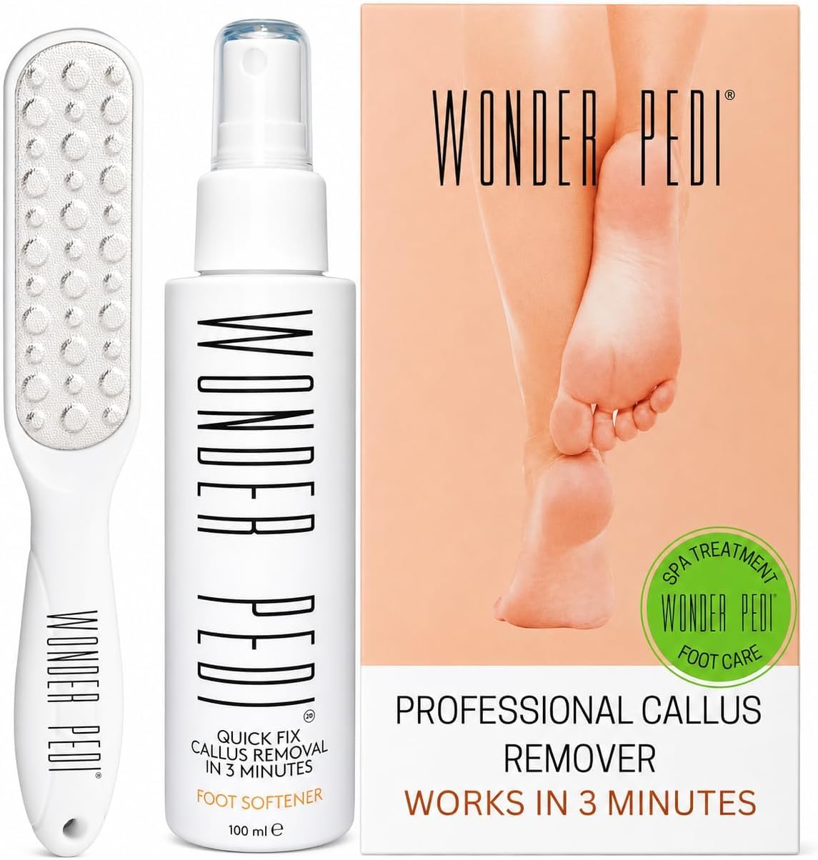 Callus Remover for Feet Kit, Foot Softener Spray with Foot File