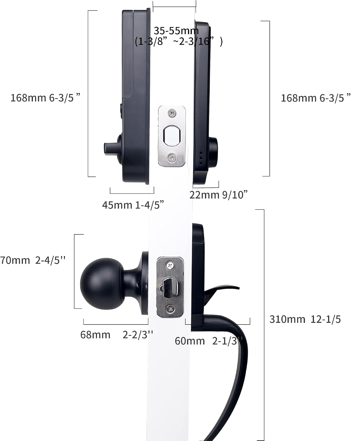 HARFO D02 Lock Dimensions