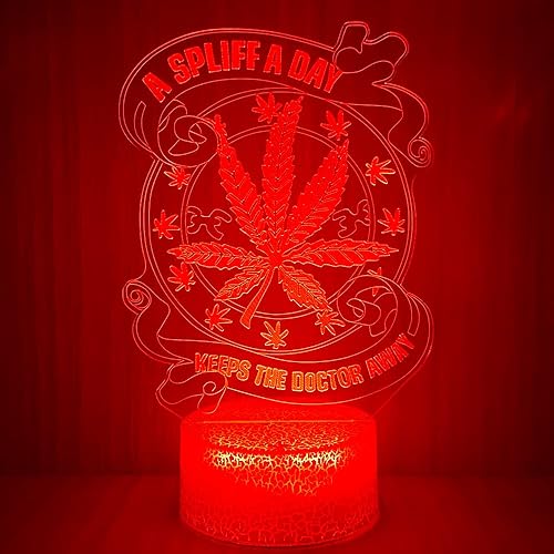 Miniatura 2 de Yooce 420 hojas 3D LED lámpara de mesa luz nocturna ilusión visual óptica decoración del hogar iluminación