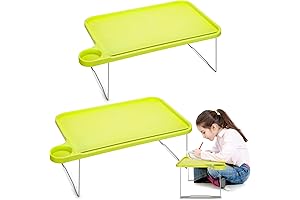 Foldable Kids Dinner Tray: 2-Pack Lap Desk for Learning, Playing, Coloring, and More