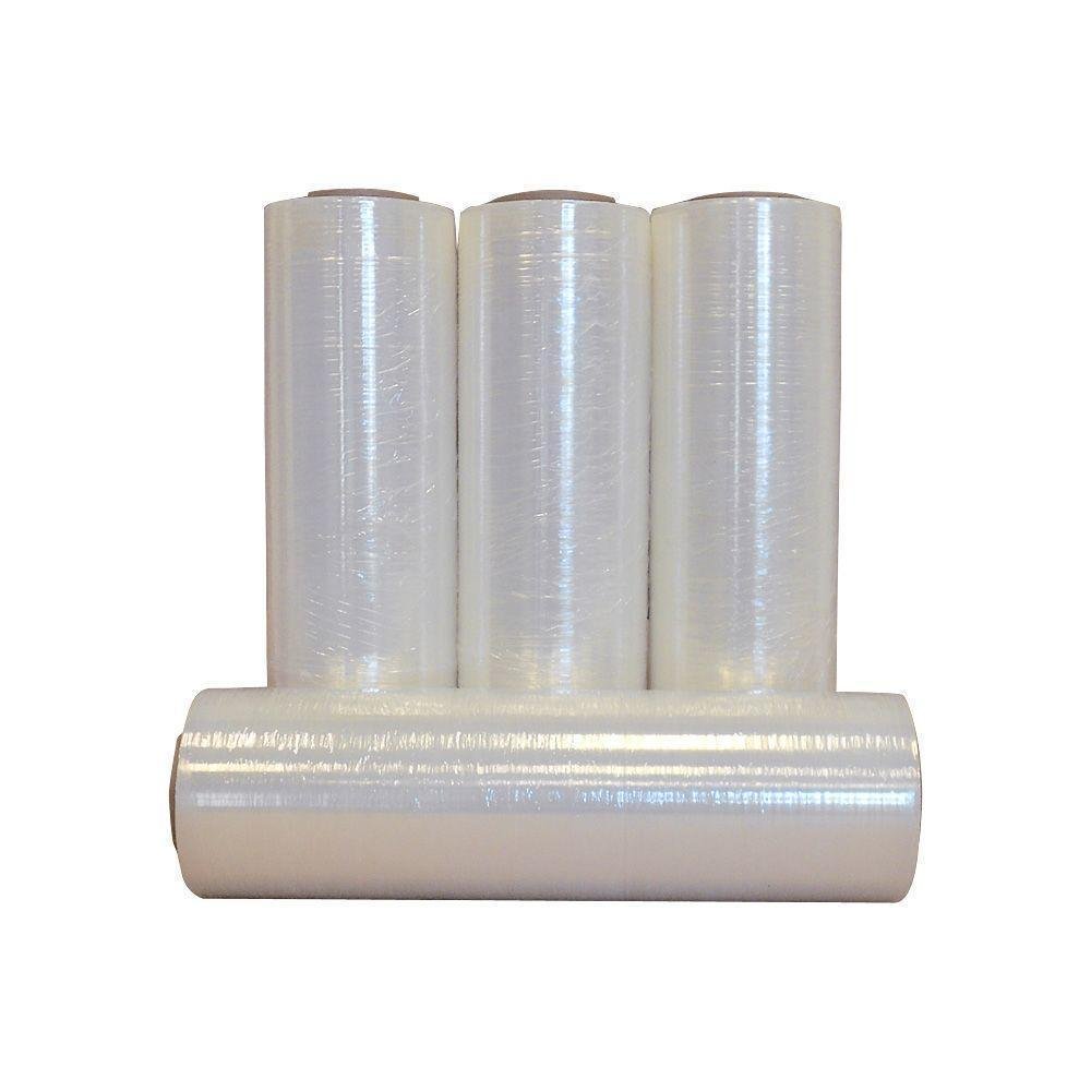 Zoomvalue 80 Calibre Pallet Wrap Film étirable Shrink Wrap à la main, 45,7 cm X 1500 '(lot de 4)