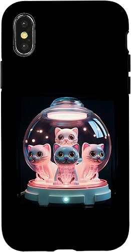 Miniatura 4 de iPhone 14 Pro Alien Kitten Toy Glass Globe Decororation Cute Cat Case