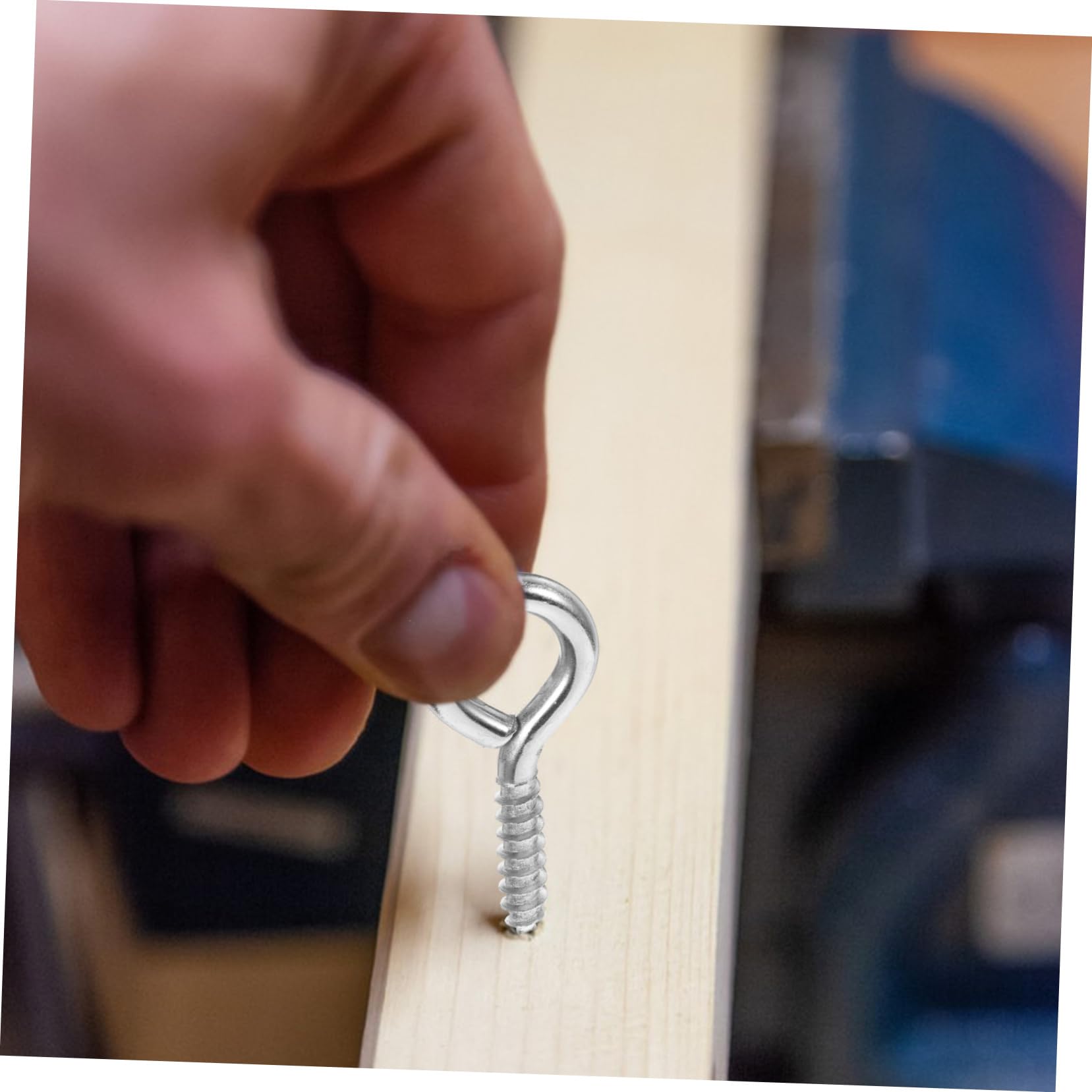 BELLIFFY Long Lasting 5mm Diameter Screw 10pcs Eye Pin Screws for Cables Strong and for Wood