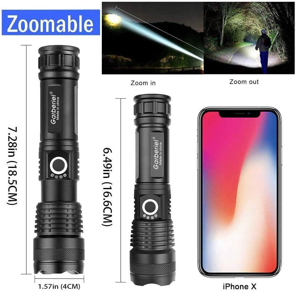 Flashlight Waterproof Rechargeable Zoomable Activities Image