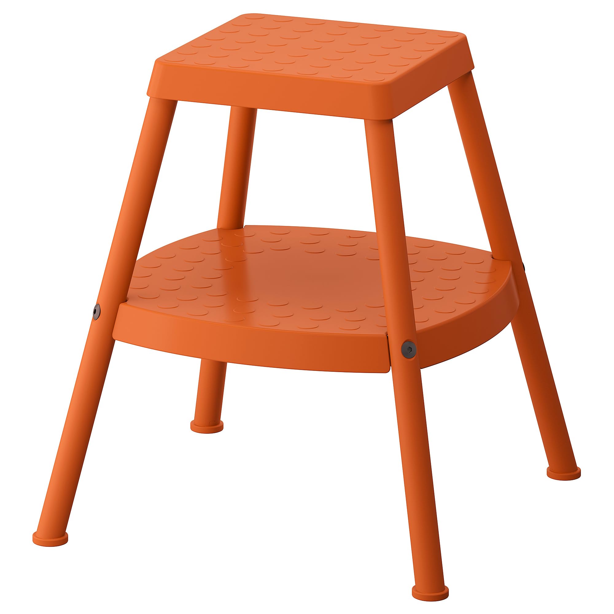 Marchepied 4 voies orange HADDARP pour faciliter le rangement de la maison