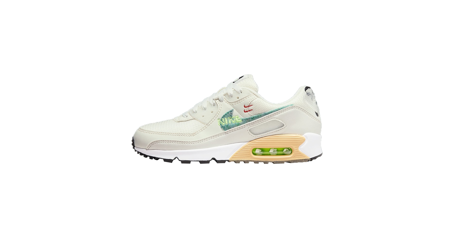 Amazon.com | Nike Women's Air Max 90 SE Shoes, Black/Green