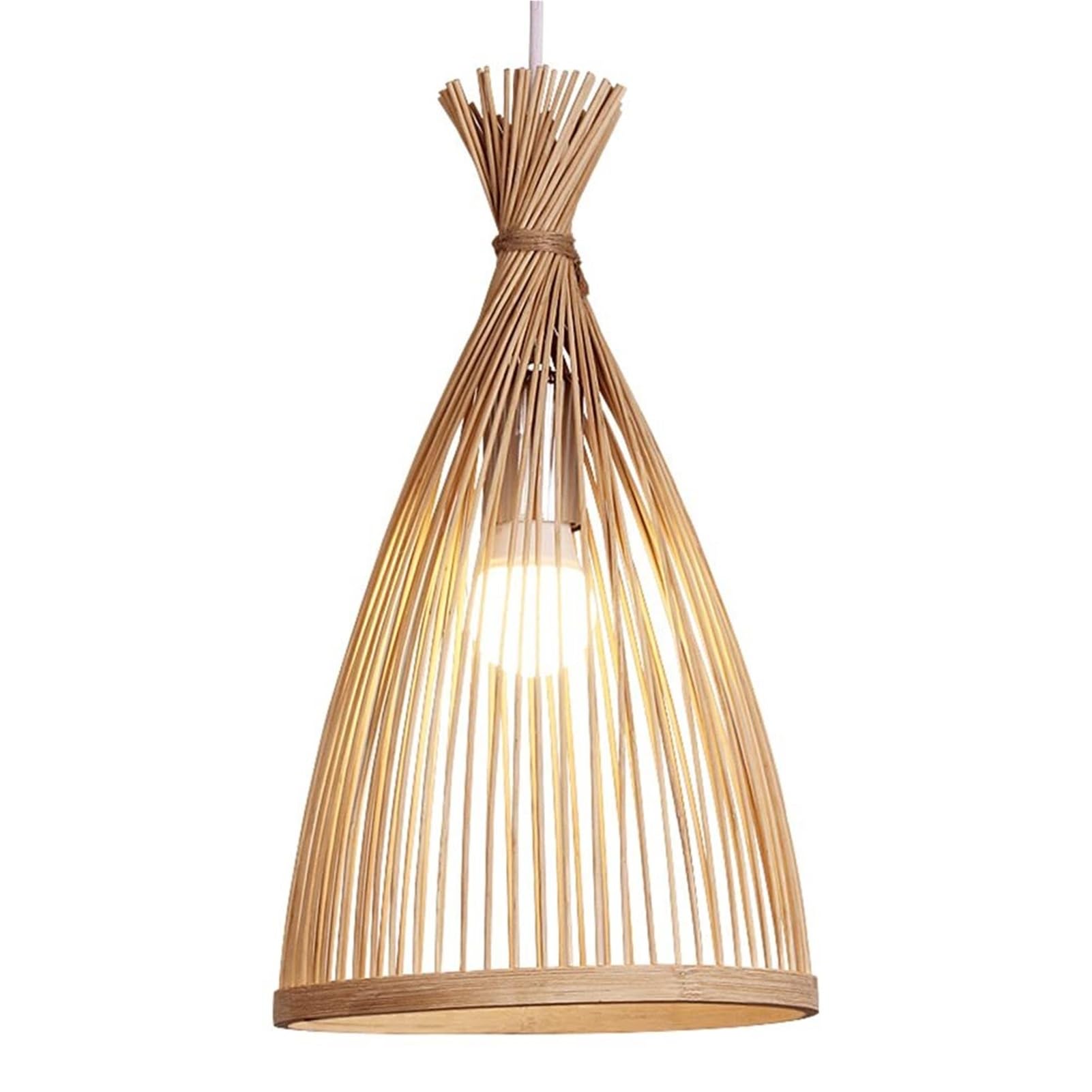 KBUUKYYXouy Nordic Simplicity Small Wicker Pendant Lamp Chandelier Hanging Light Ceiling E27 Single Head Adjustable Elegant for Teahouse Bar Club Cafe Corridor Bedside