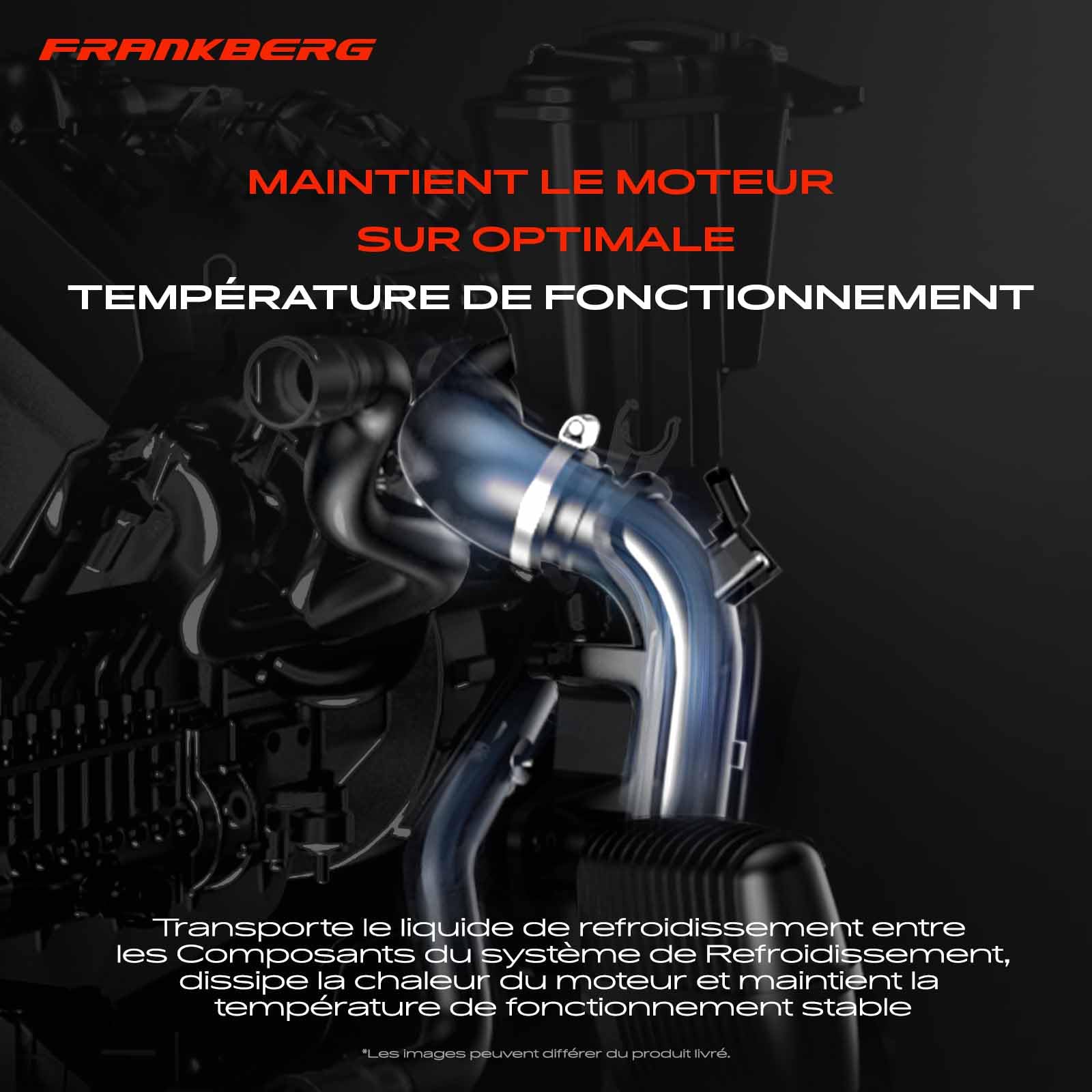 Frankberg Bride de liquide de refroidissement Diesel Compatible avec A6 Avant 4G5 4GD A4 8K2 B8 Q5 8RB T.o.u.a.r.e.g 7P5 7P6 Remplacer# 059121506H | 059121506H; Compatible avec: A4 Allroad 8KH, A5 Sportback 8TA, Q7 4LB, A5 Cabriolet 8F7, A4 Avant 8K5, A4