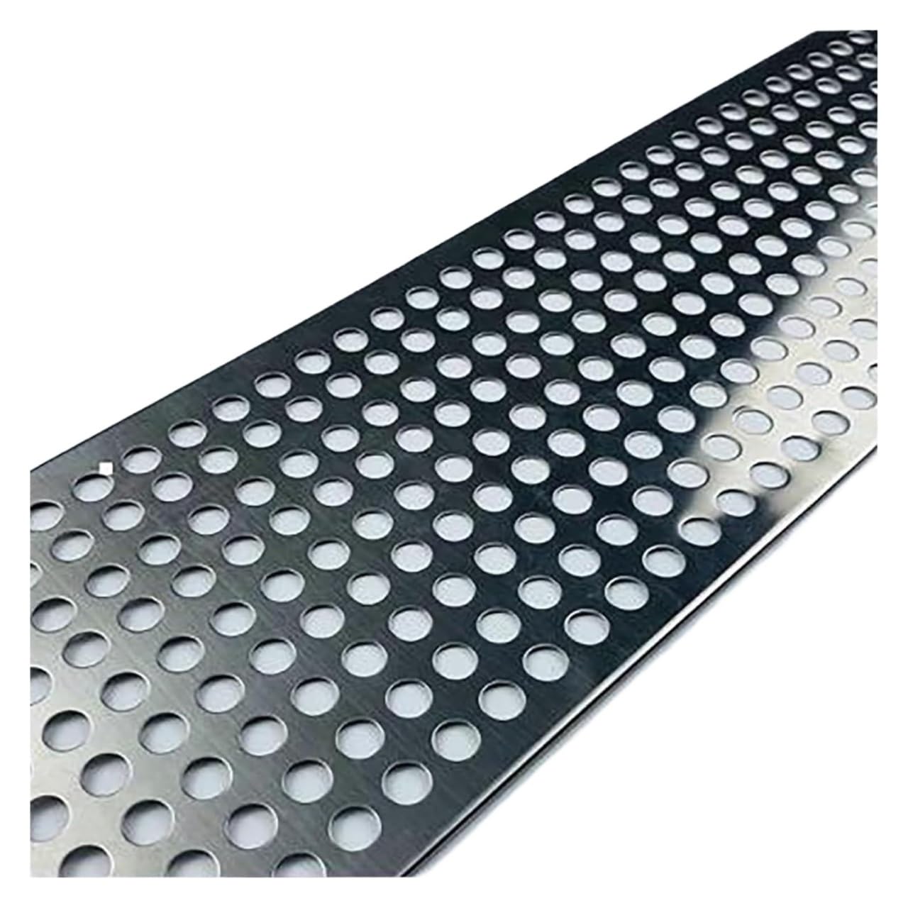 Lamiere forate, Lamiera perforata in acciaio inossidabile 304 argento 10-40 cm fori quadrati 1-10 mm(4mm Mesh,30x30cm)