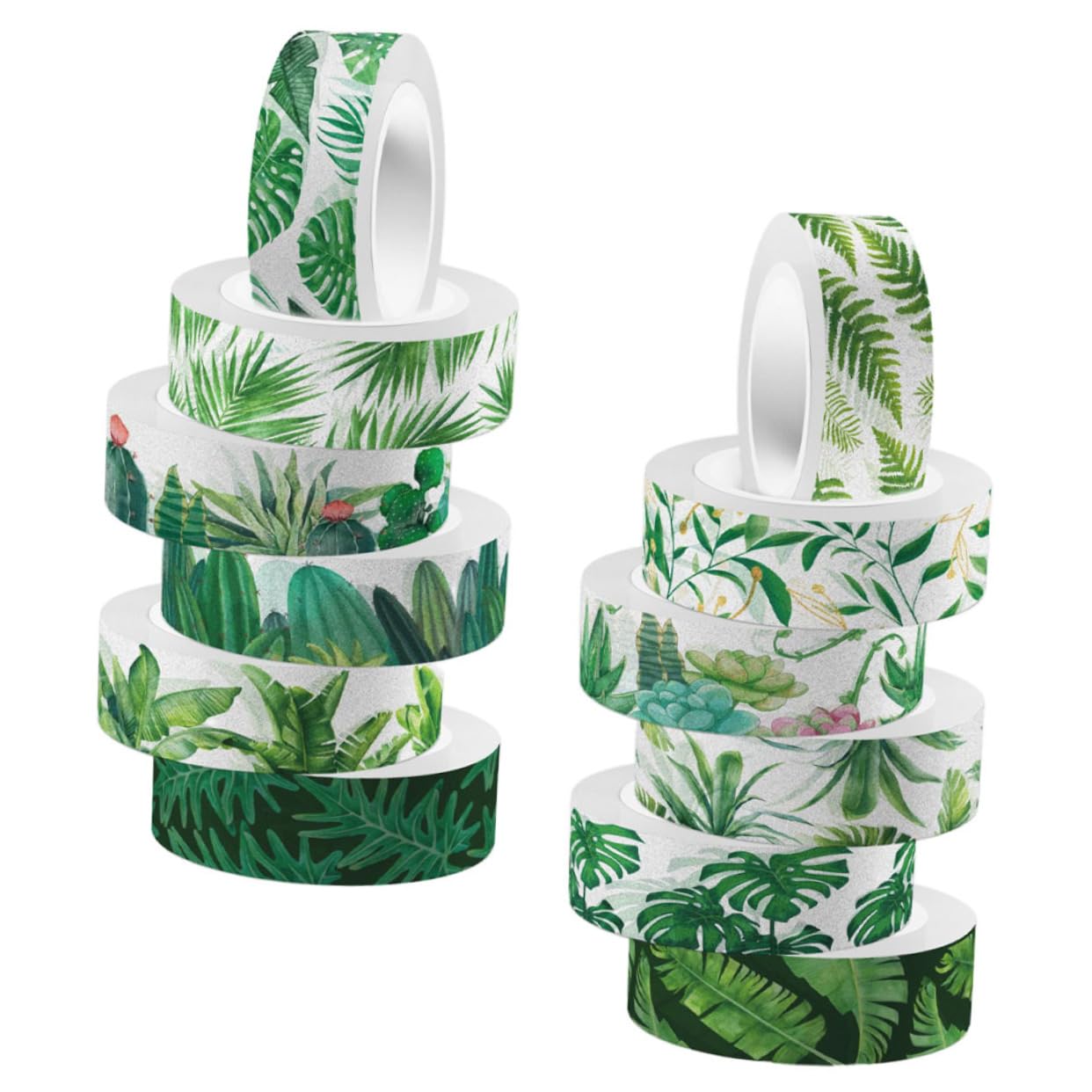 Operitacx 60rollos Cinta Washi Aesthetic Diseño De Plantas Para Manualidades y Decoración De Diarios Cinta Adhesiva Decorativa Para Scrapbooking y Embalaje