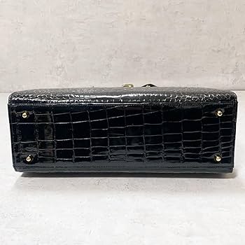 ●希少●　JRA公認　クロコ　シャイニング　ハンドバッグ　南京錠　ゴールド金具 ○希少○ JRA公認 クロコ シャイニング ハンドバッグ 南京錠