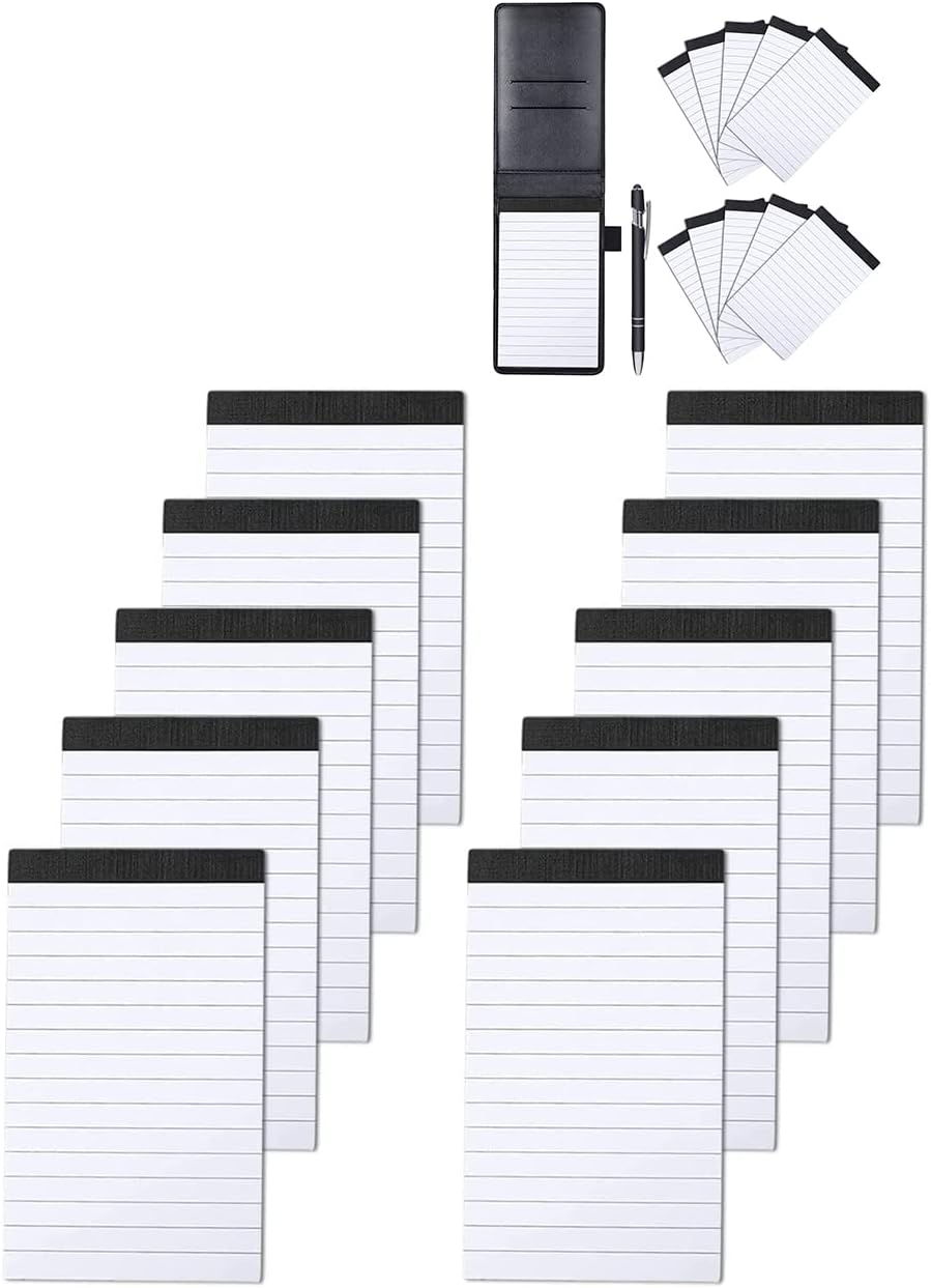 Aidunmis 22 Pieces Notepads Holder Set, Mini Pocket Notepad Holder, Small Notebook