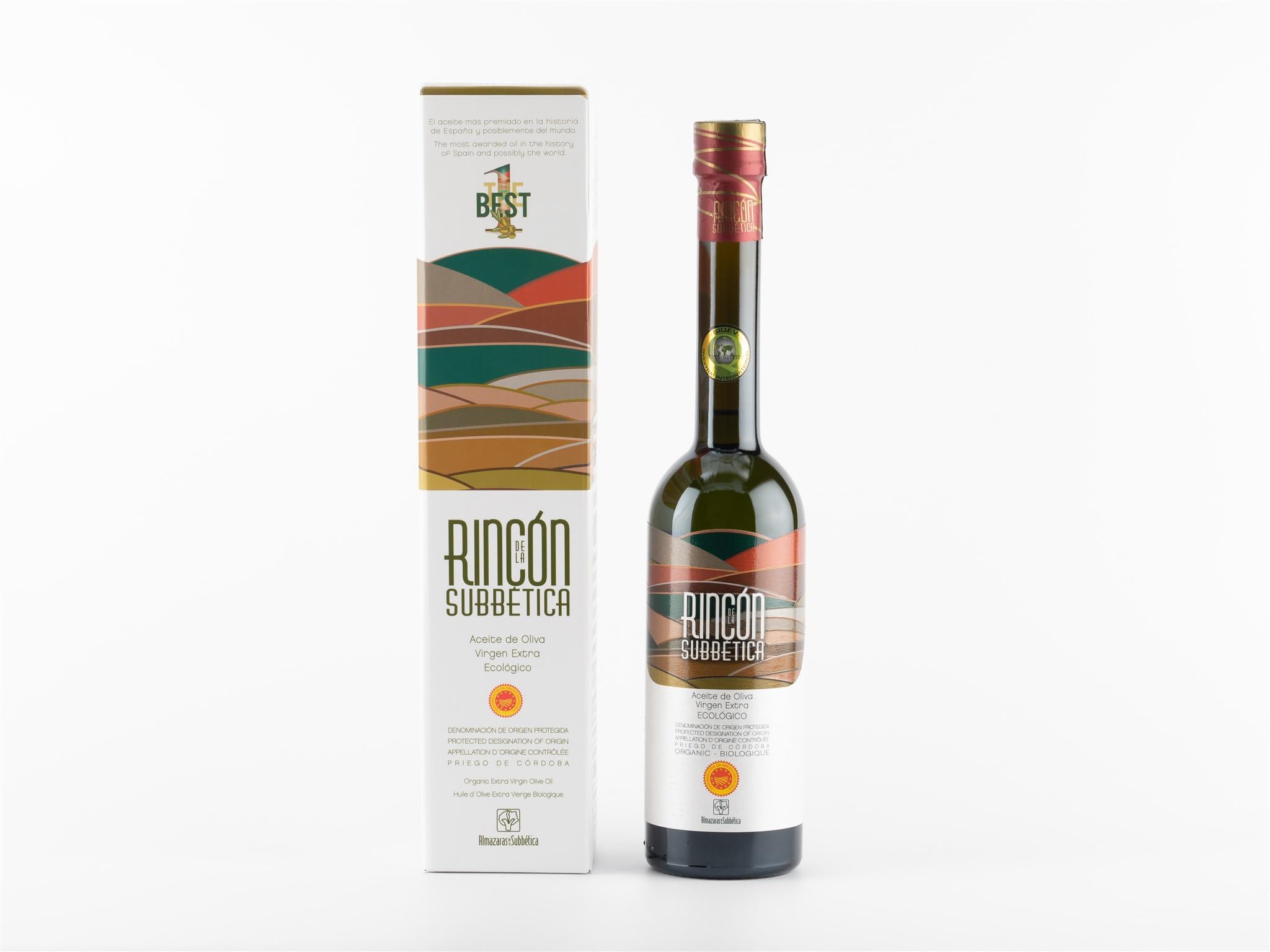 RINCÓN DE LA SUBBÉTICA – Aceite de Oliva Virgen Extra 500 ml | Pack 6 Botellas | DOP Priego de Córdoba | Monovarietal Hojiblanca | Sabor Intenso | Ideal Cocina Gourmet y Uso en Crudo