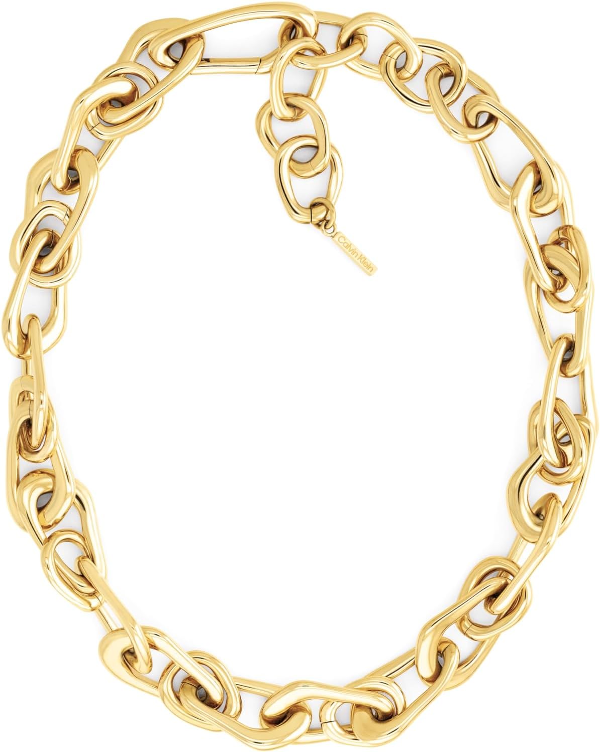 Calvin Klein Women's Jewelry - CK Statement Links Necklace - Stainless Steel - Contemporary Fashion for Everyday Wear - Gift for Her