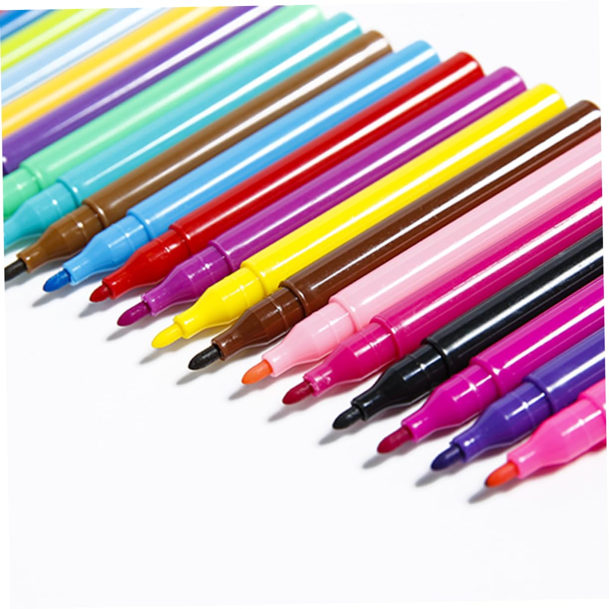 Lot de 208 Stylos Gel Aquarelle Fluorescents, Pointe Fine, Écriture Fluide, en Plastique, pour Coloriage et Journaux, Adultes et Garçon et Filles