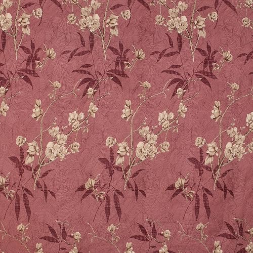 Image of Premium Heavy Cotton Flat Bedsheets with 2 King Size Pillow Covers | Double Bed 350 TC | 90 x 100 Inch King Size Flat | :- Maroon Flower