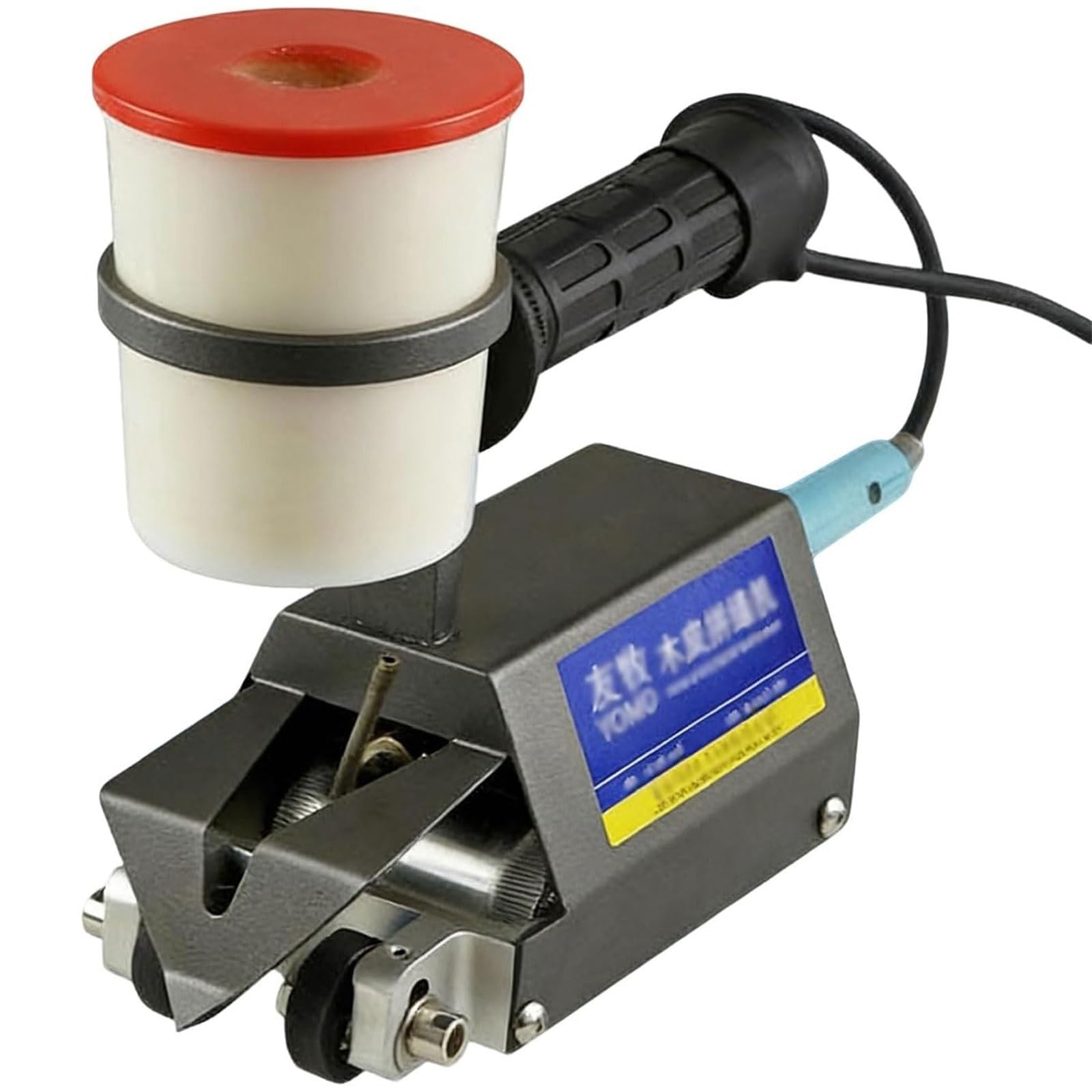 Macchina automatica per cucire impiallacciatura 60 W, strumento portatile per patchwork cicloide in acciaio inossidabile per la lavorazione del legno e la riparazione domestica