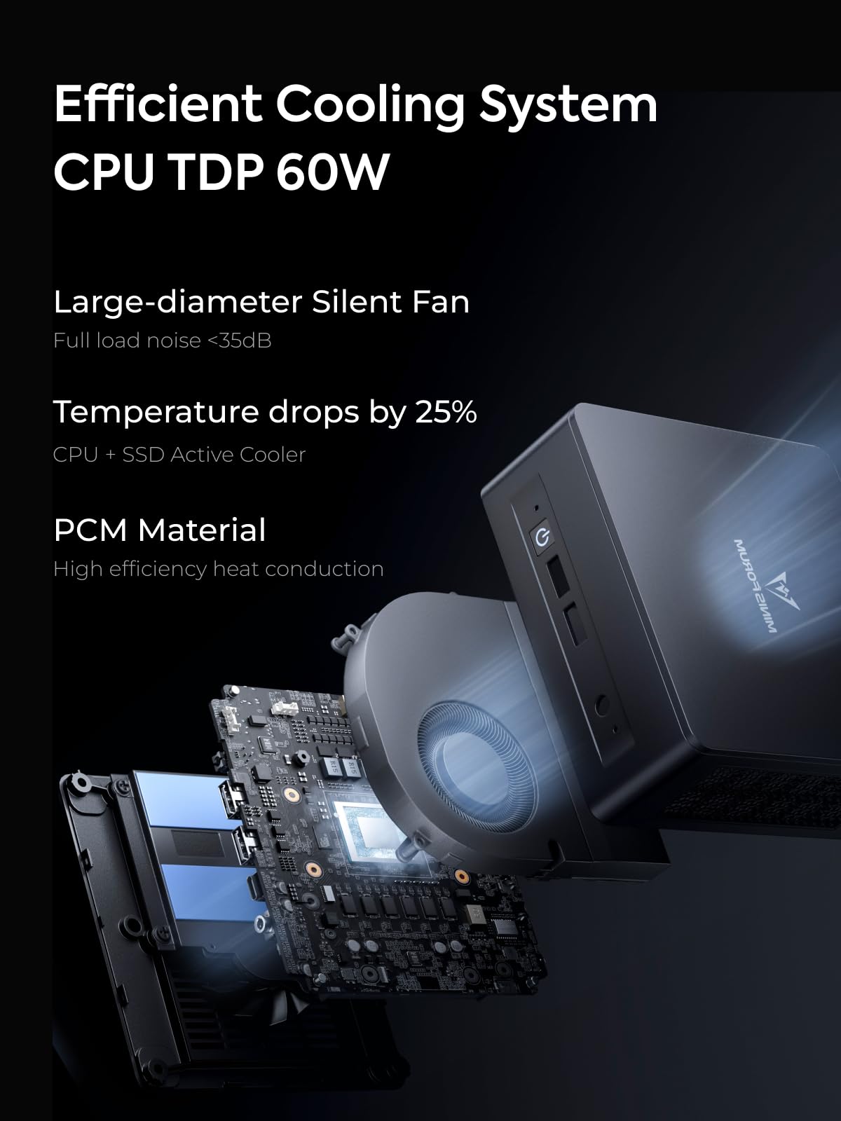 MINISFORUM Mini PC UM690L Slim AMD Ryzen 9 6900HX Micro Computer 32GB RAM 1 TB SSD, Radeon 680M Graphics HDMI|DP|USB4 Triple Video Output, 2.5G LAN | WiFi6E | BT5.3 Desktop Computer