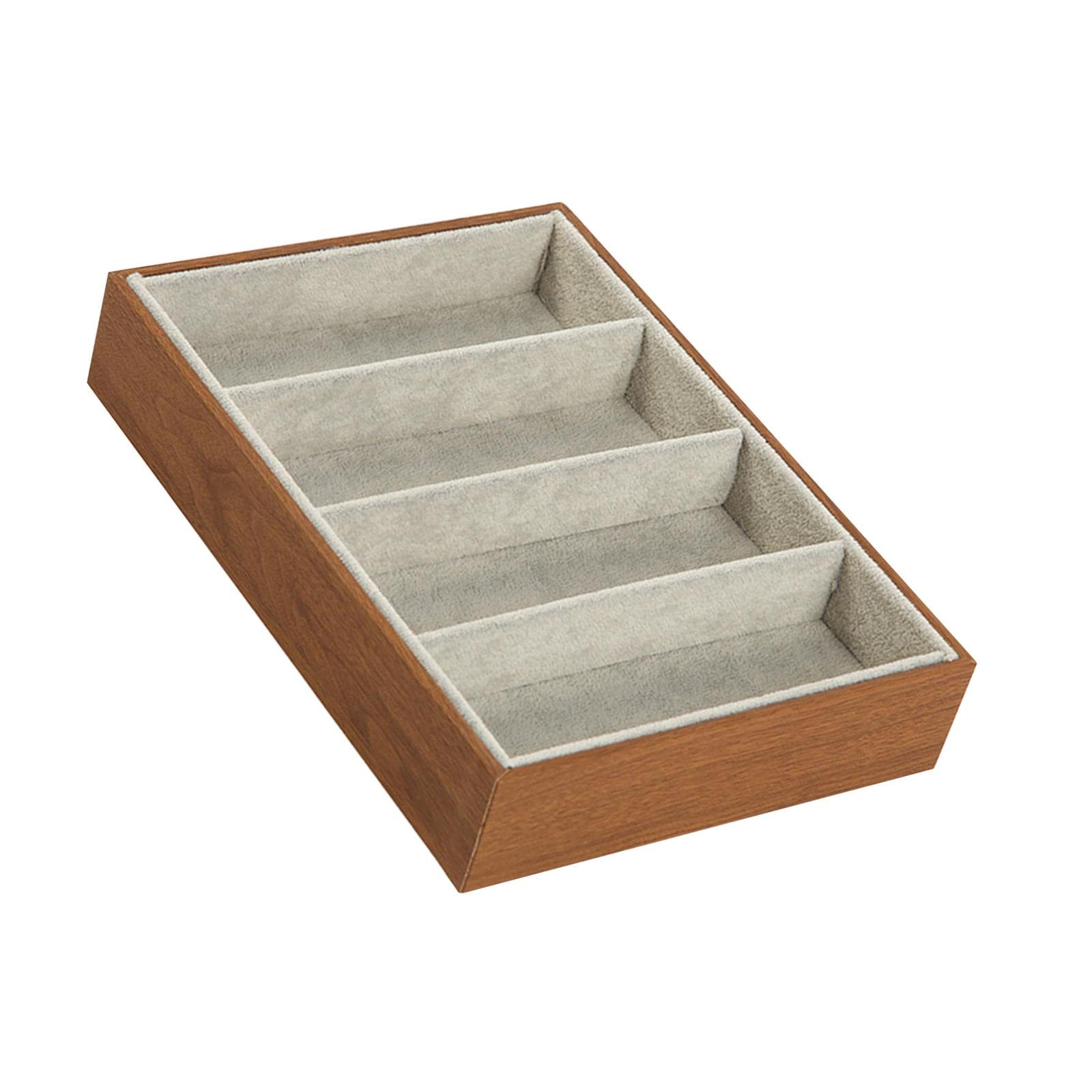 loom tree LOOM TREE® Wooden Jewelry Watches Sunglass Show Tray Eyeglasses Eyewear Storage Case Wood Color | Vision Care | Eyeglass Cases-picture-16