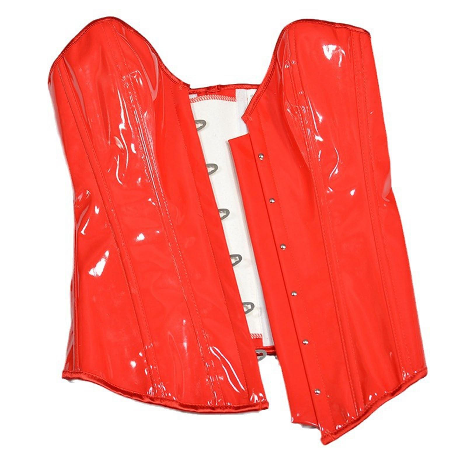 Generisch Corsetto da donna in pelle con 6 fibbie per supporto della vita e cintura addominale, pelle di alta qualità, 6 fibbie regolabili, supporto per la vita, cintura addominale da donna