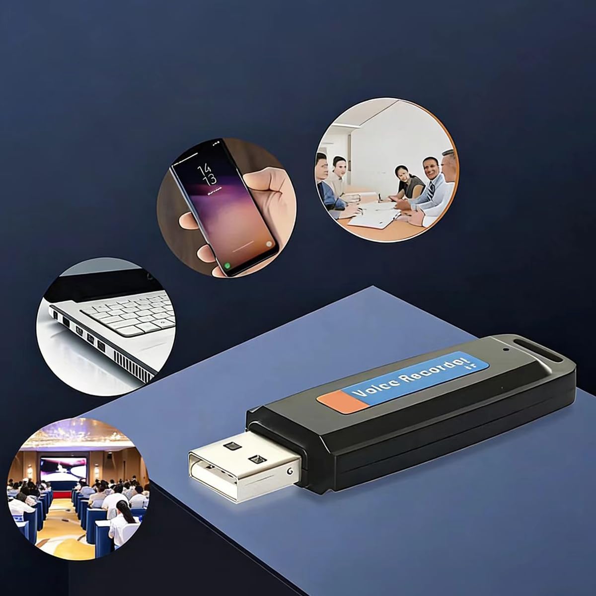Ubric Voice Recorder Mini HD Voice Recorder Portable 32GB Audio für Meetings, Interviews, Konferenzen, Digital Spy mit Speicher für + 100 Stunden Aufnahmezeit