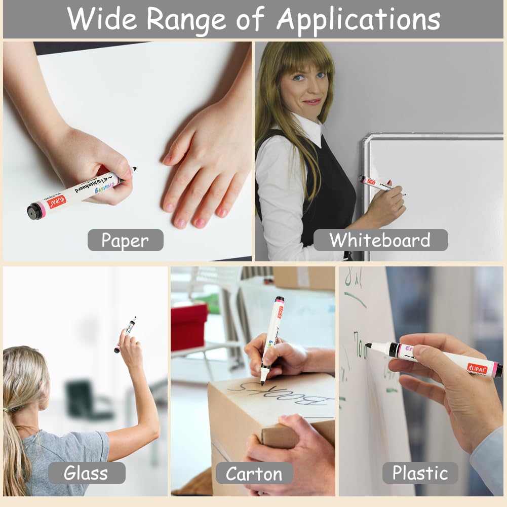 Pennarelli Lavagna Cancellabili OFFCUP - Set 5 Pezzi Con Etichette Per Vetro E Lavagne - Foto 9