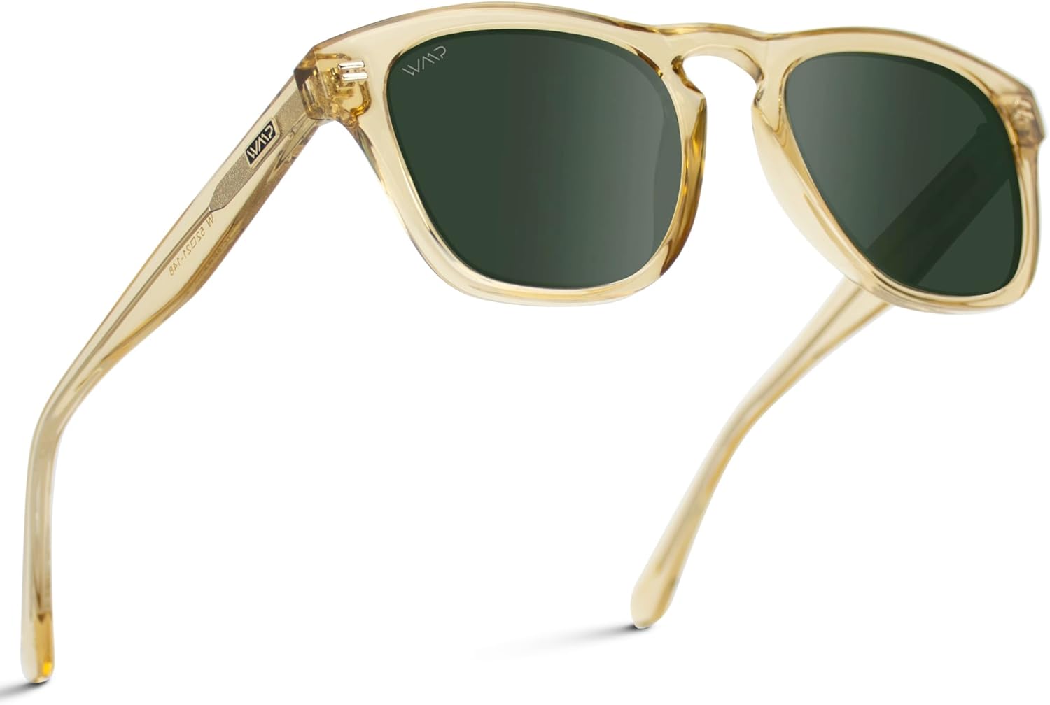 WearMe Pro - Polarized Retro Large Rectangular Mens Sunglasses