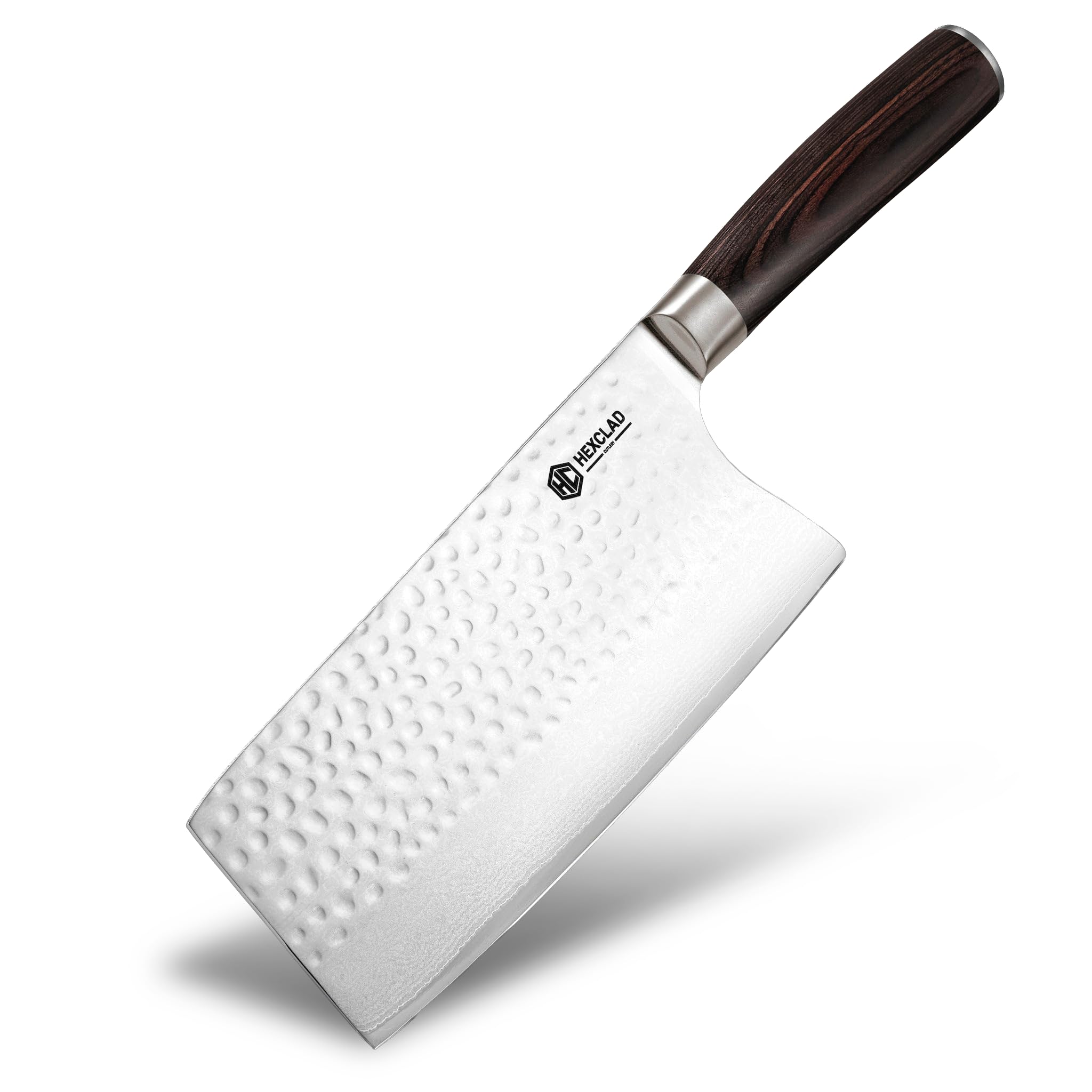 HexClad 8" Japanese Damascus Stainless Steel Chef Knife, Full Tang Handle — Amazon image 7