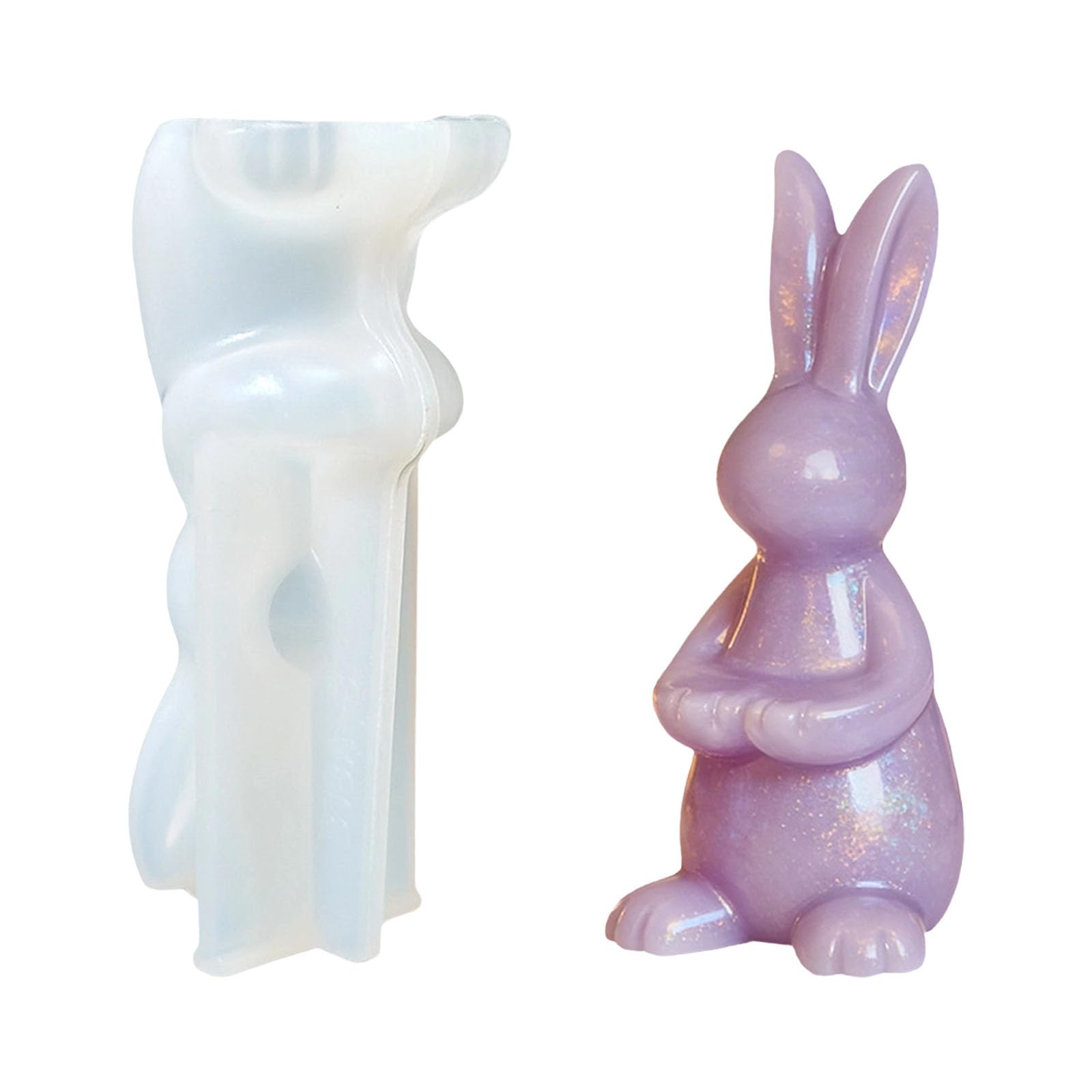 OSNIYAW Rabbits Silicone with Intricate Embosseds Design for Cake Chocolate Soap Making and