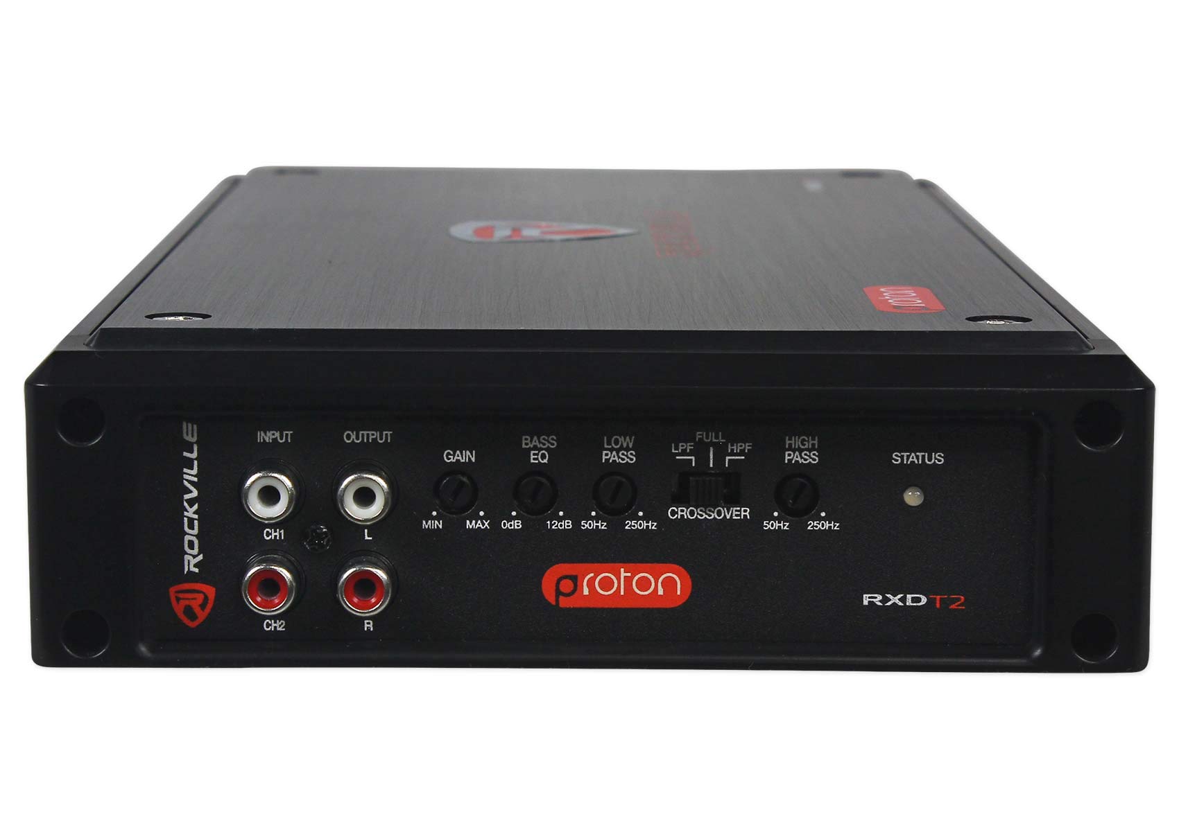 Rockville RXD-T2 2400W 2-Channel 2x600W RMS Micro Car Audio Class-D Amplifier for Polaris RZR/Ranger/ATV/UTV